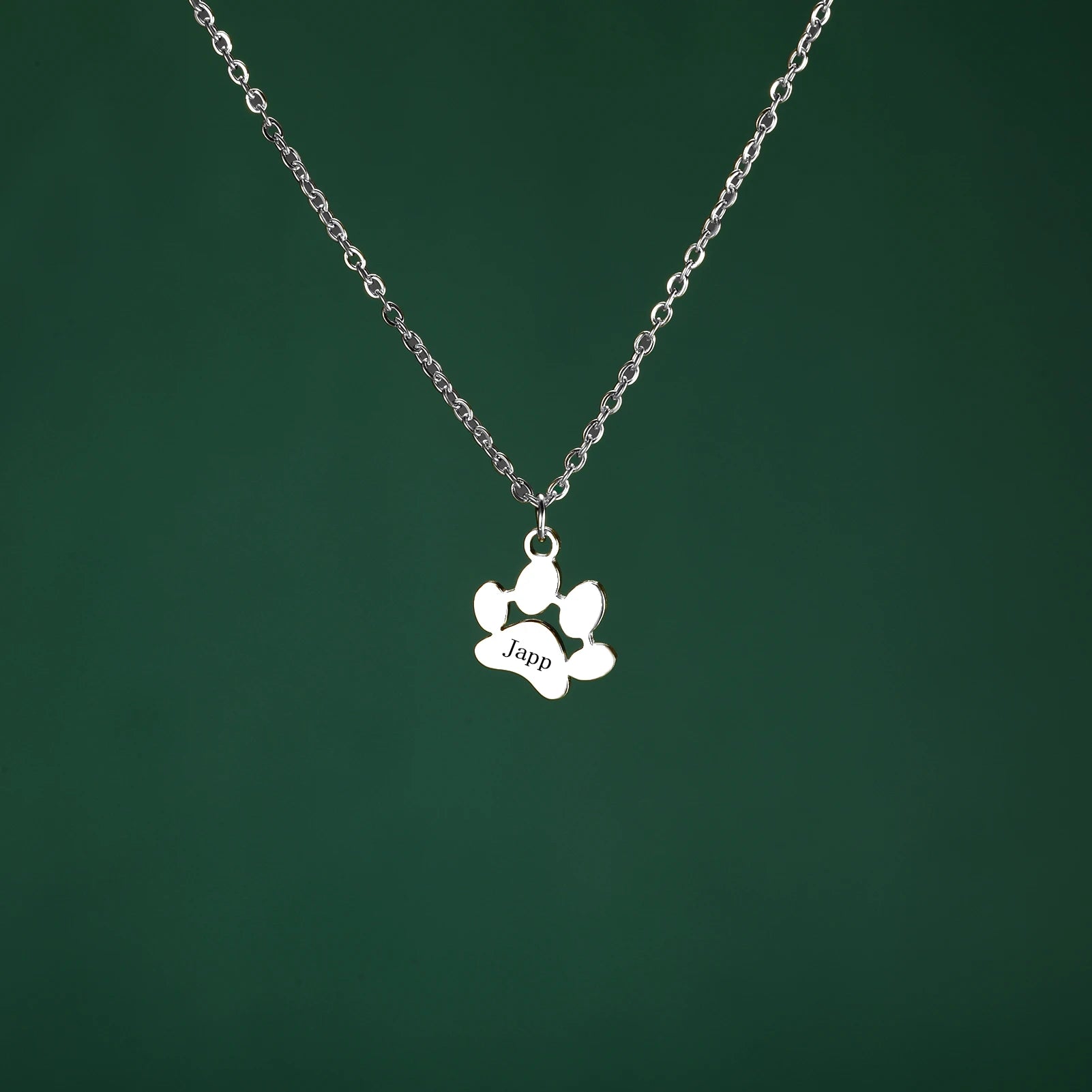 PawPrint Heart Necklace