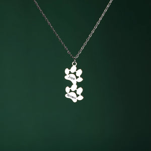 PawPrint Heart Necklace