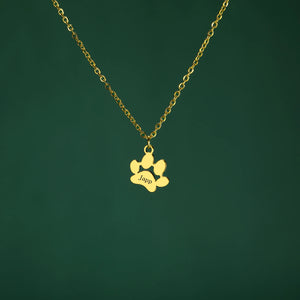 PawPrint Heart Necklace