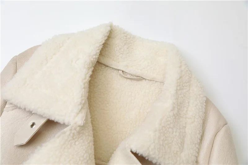 Plush Lamb Fur Rider Jacket